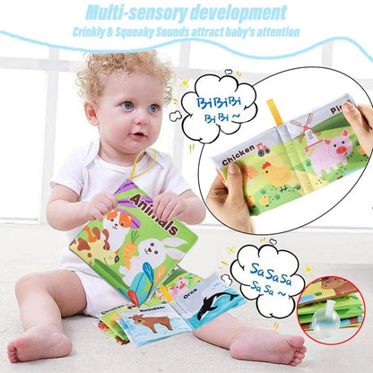 Livre en Tissu pour Bébé - Éducatif et Doux - jouetsbebe.com