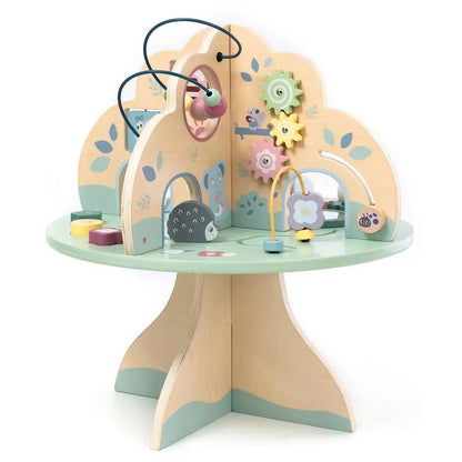 Mamabrum Educational Table Tree Cube Tree Wooden Montessori Sensory Toy for Children 12M + Motor Loop - jouetsbebe.com