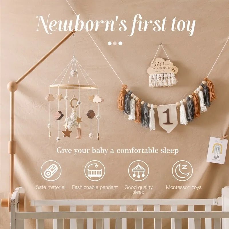 Mobile en bois pour bébé 0 - 12 mois - jouetsbebe.com