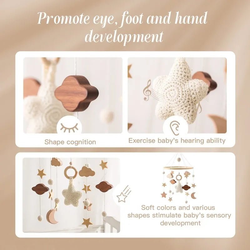 Mobile en bois pour bébé 0 - 12 mois - jouetsbebe.com