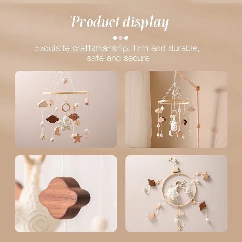 Mobile en bois pour bébé 0 - 12 mois - jouetsbebe.com