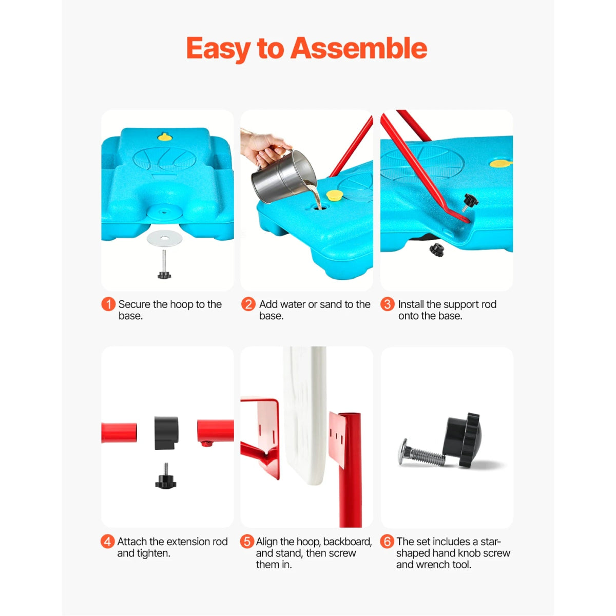 Panier de Basket Réglable pour Enfants – Jeu Sportif Intérieur et Extérieur (Hauteur 104 à 190 cm) - jouetsbebe.com