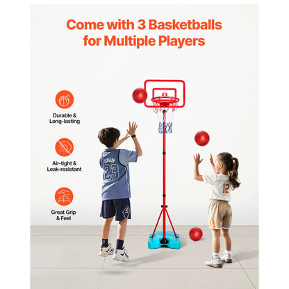 Panier de Basket Réglable pour Enfants – Jeu Sportif Intérieur et Extérieur (Hauteur 104 à 190 cm) - jouetsbebe.com