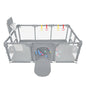 Parc Bébé avec Balles 180 × 120 cm – Aire de Jeu Modulable avec Filet Respirant - jouetsbebe.com