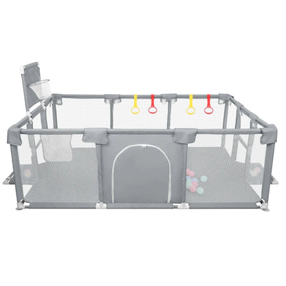 Parc Bébé avec Balles 180 × 120 cm – Aire de Jeu Modulable avec Filet Respirant - jouetsbebe.com