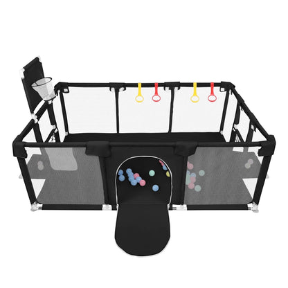 Parc Bébé avec Balles 180 × 120 cm – Aire de Jeu Modulable avec Filet Respirant - jouetsbebe.com