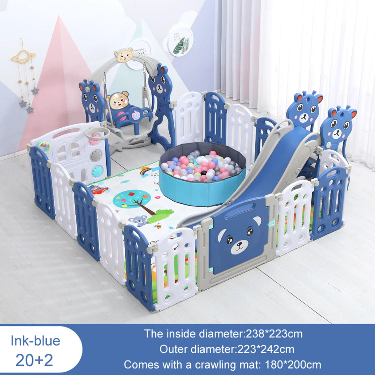 🧸 Parc pour Bébé Évolutif – Aire de Jeu Sécurisée et Modulable - jouetsbebe.com