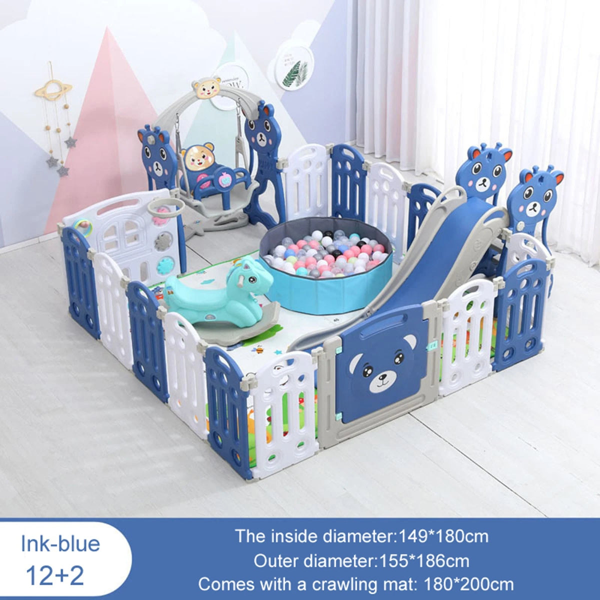 🧸 Parc pour Bébé Évolutif – Aire de Jeu Sécurisée et Modulable - jouetsbebe.com