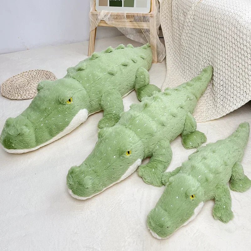 Peluche Crocodile Géante 50 - 110 cm – Coussin Alligator Ultra Doux - jouetsbebe.com