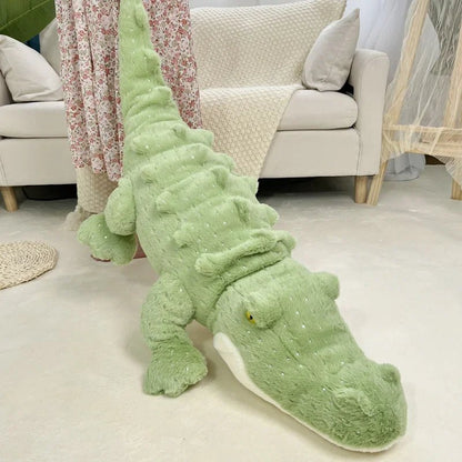 Peluche Crocodile Géante 50 - 110 cm – Coussin Alligator Ultra Doux - jouetsbebe.com