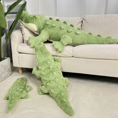 Peluche Crocodile Géante 50 - 110 cm – Coussin Alligator Ultra Doux - jouetsbebe.com