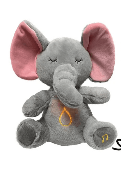 Peluche Éléphant Apaisante – Doudou Respirant Musical & Lumineux 4 Modes - jouetsbebe.com