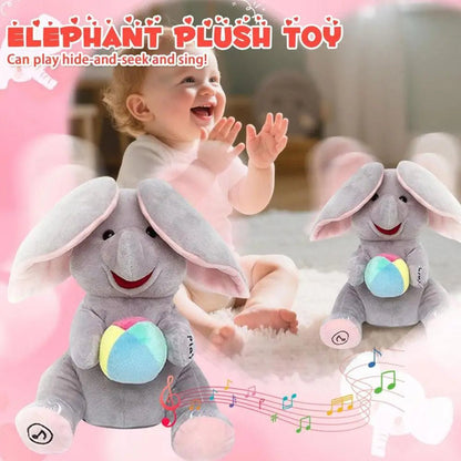 Peluche Éléphant Musical – Jouet Interactif Bébé - jouetsbebe.com