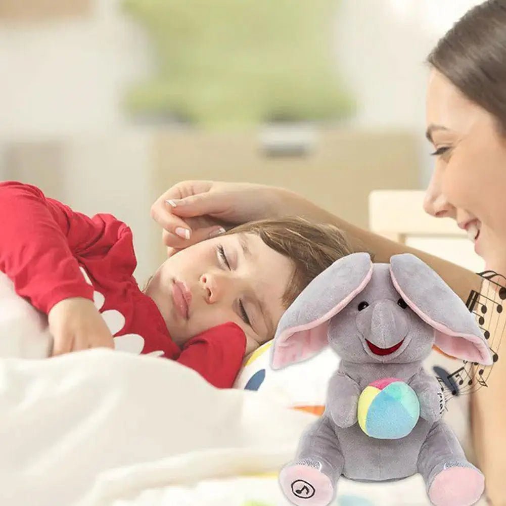 Peluche Éléphant Musical – Jouet Interactif Bébé - jouetsbebe.com