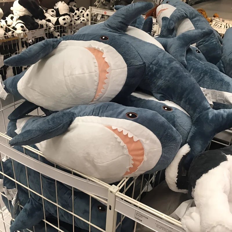 Peluche Requin Géante Ultra Douce – Coussin & Compagnon de Sommeil (40 à 58 cm) - jouetsbebe.com