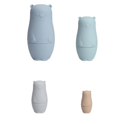 🐻 Poupées Russes Montessori en Silicone – Éducative & Sensorielle 🌈 - jouetsbebe.com