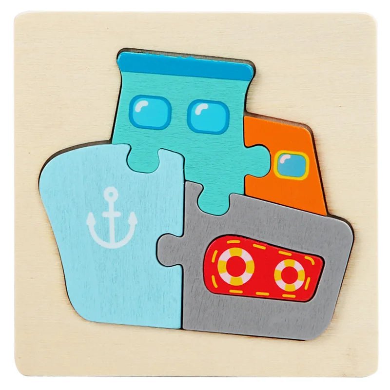 Puzzle 3D en Bois pour Enfants - jouetsbebe.com