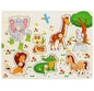 🧩 Puzzle Montessori en Bois 30 cm (Animaux et Véhicules) - jouetsbebe.com