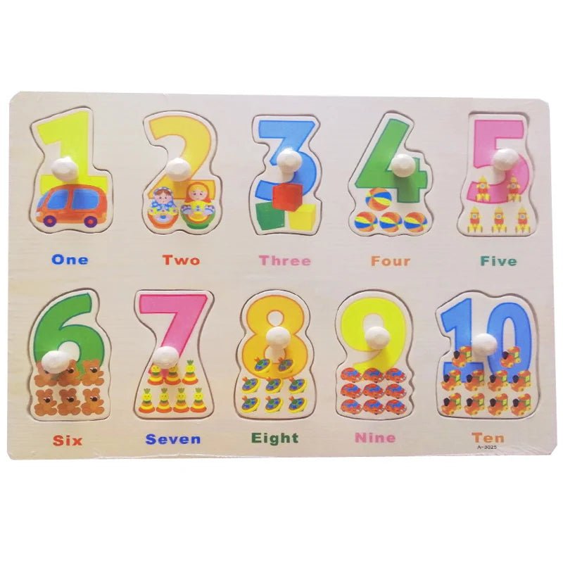 🧩 Puzzle Montessori en Bois 30 cm (Animaux et Véhicules) - jouetsbebe.com