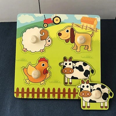 Puzzles en Bois Montessori pour Enfants de 1 à 3 Ans - Le Bon Plan