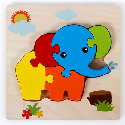 Puzzles en Bois Montessori pour Enfants de 1 à 3 Ans - Le Bon Plan