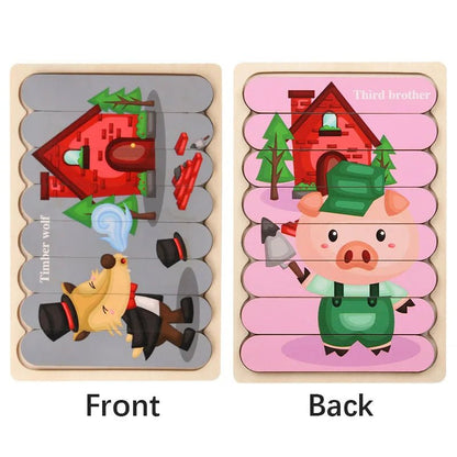 Puzzles en bois Montessori pour enfants de 1 à 3 ans - jouetsbebe.com