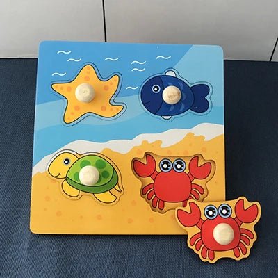 Puzzles en Bois Montessori pour Enfants de 1 à 3 Ans - Le Bon Plan