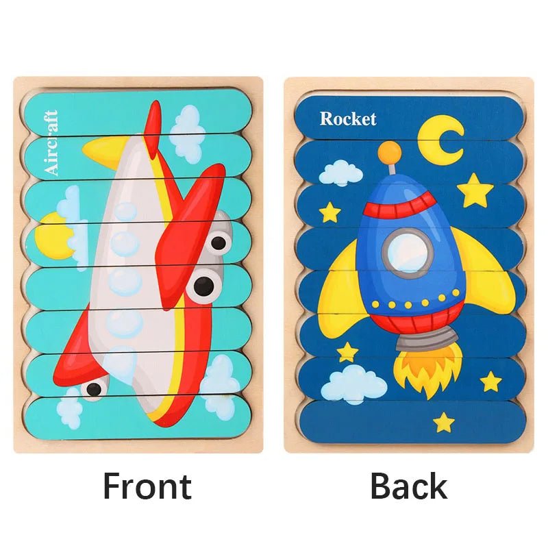 Puzzles en bois Montessori pour enfants de 1 à 3 ans - jouetsbebe.com