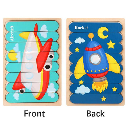 Puzzles en bois Montessori pour enfants de 1 à 3 ans - jouetsbebe.com