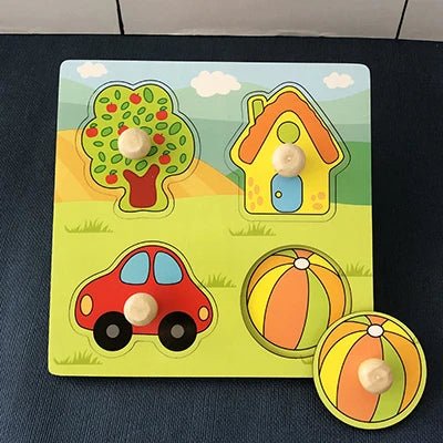 Puzzles en Bois Montessori pour Enfants de 1 à 3 Ans - Le Bon Plan