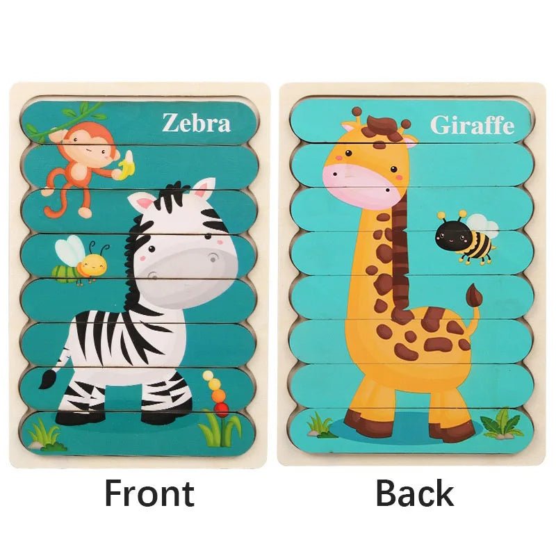 Puzzles en bois Montessori pour enfants de 1 à 3 ans - jouetsbebe.com