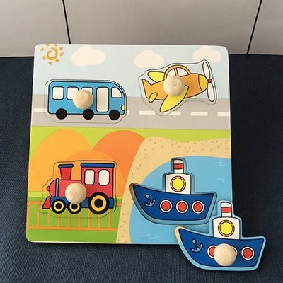 Puzzles en Bois Montessori pour Enfants de 1 à 3 Ans - Le Bon Plan