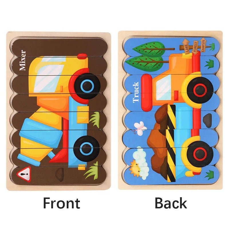 Puzzles en bois Montessori pour enfants de 1 à 3 ans - jouetsbebe.com