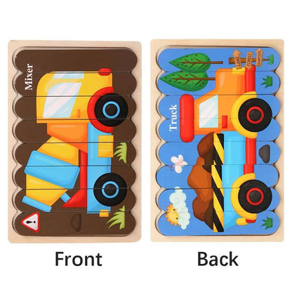Puzzles en bois Montessori pour enfants de 1 à 3 ans - jouetsbebe.com