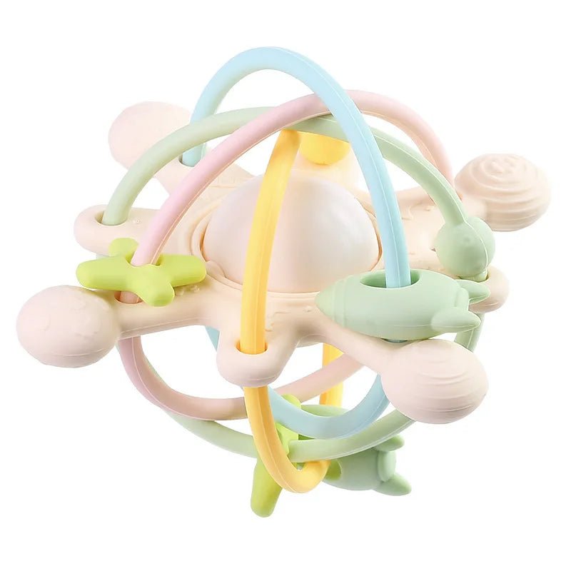 Rattle & Sensory Teether Bed Bell Silicone Montessori Ball Newborn Baby Toys Children's Kids Gift Development Games 0 36 Months - jouetsbebe.com