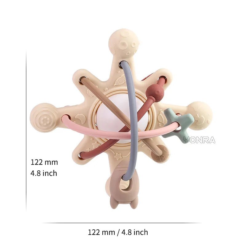 Rattle & Sensory Teether Bed Bell Silicone Montessori Ball Newborn Baby Toys Children's Kids Gift Development Games 0 36 Months - jouetsbebe.com