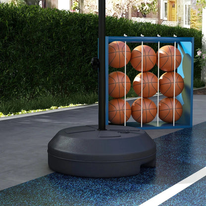 SPORTNOW 2 1 ball basket with adjustable height cm and cm and magnetic darts game - jouetsbebe.com