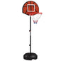 SPORTNOW 2 1 ball basket with adjustable height cm and cm and magnetic darts game - jouetsbebe.com
