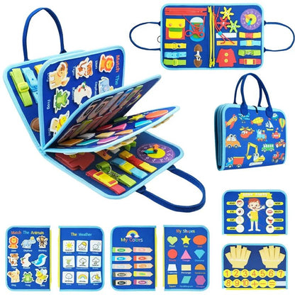 Tableau d’Activités Montessori en Feutrine – Jeu Éducatif et Sensoriel - jouetsbebe.com