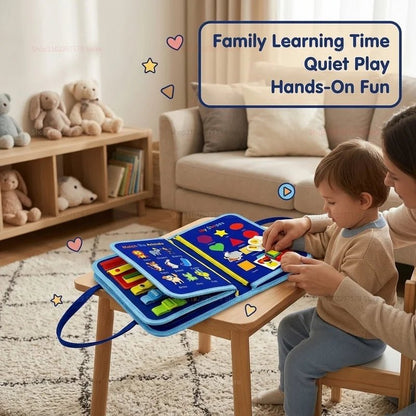 Tableau d’Activités Montessori en Feutrine – Jeu Éducatif et Sensoriel - jouetsbebe.com