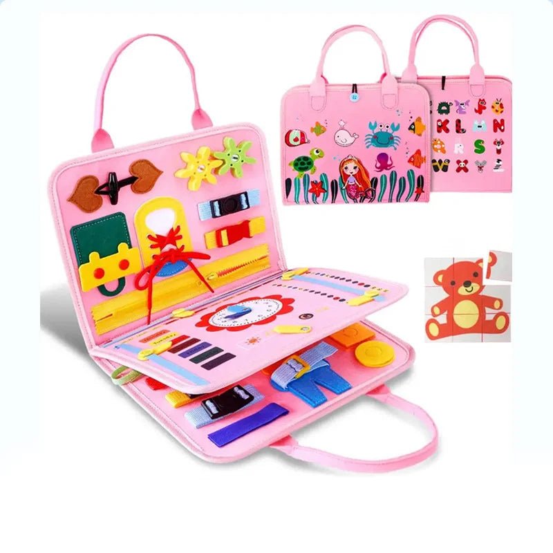 Tableau d’Activités Montessori en Feutrine – Jeu Éducatif et Sensoriel - jouetsbebe.com