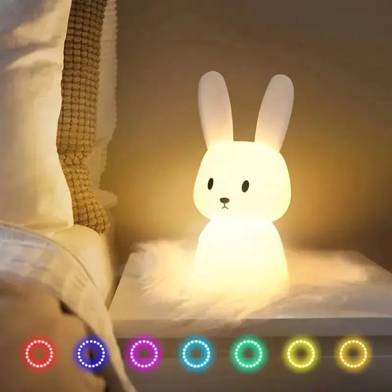 Veilleuse LED en Silicone Lapin - Le Bon Plan