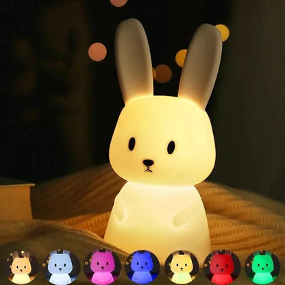 Veilleuse LED en Silicone Lapin - Le Bon Plan