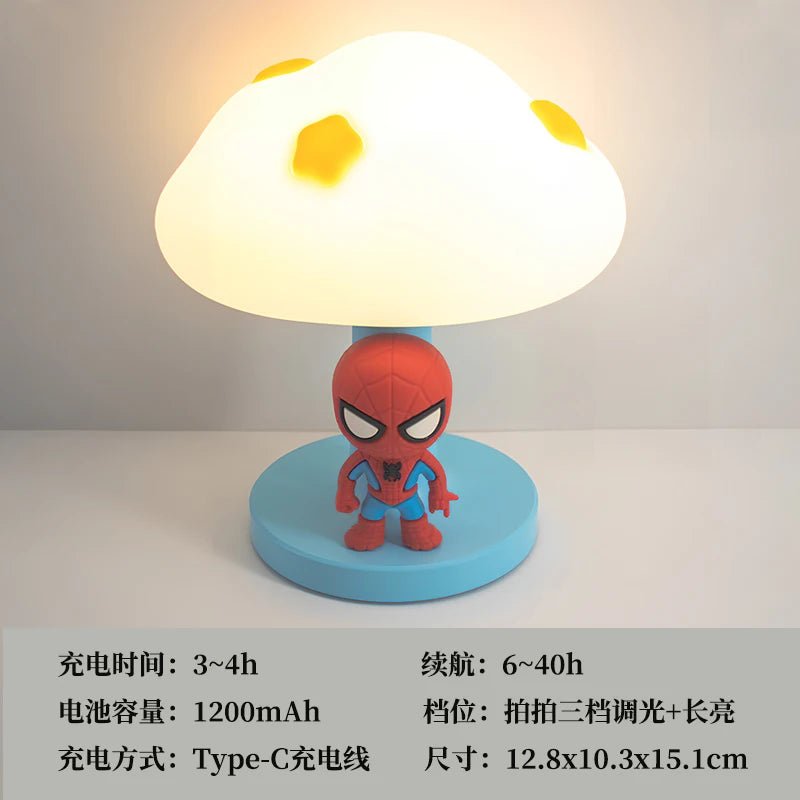 🕷️ Veilleuse LED Spider - Man – Lampe Rechargeable USB 💡 - jouetsbebe.com