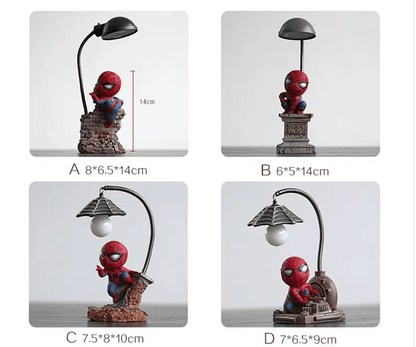 🕷️ Veilleuse Spider - Man Marvel – Lampe de Nuit Figurine 14cm 💡 - jouetsbebe.com