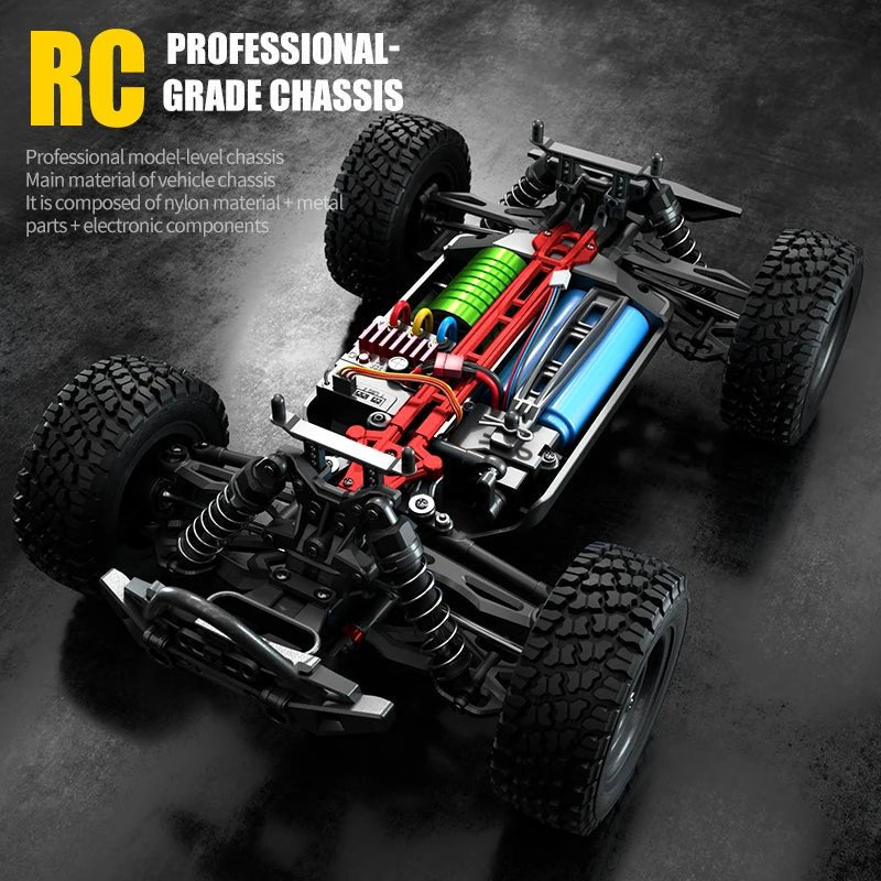 🚗 Voiture RC PRO – Brushless 70KM/H, 4WD Tout - Terrain avec éclairages LED - jouetsbebe.com