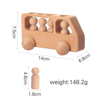 Wooden Train Birthday Toy Montessori Toys Baby Educational Toys Wooden Trolley Baby Learning Toys Number Of Wood Baby's Toys - jouetsbebe.com