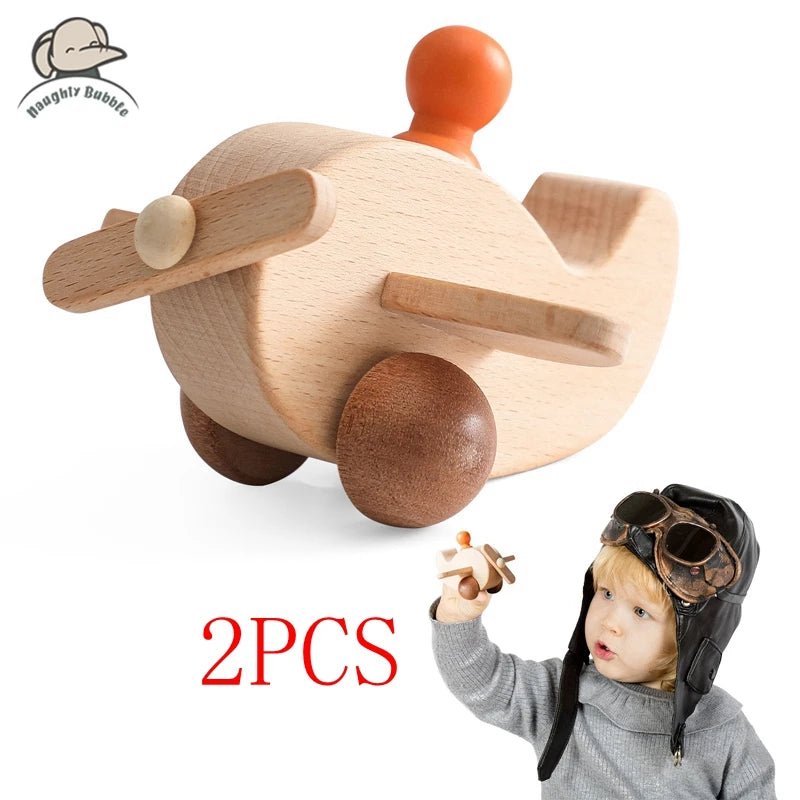 Wooden Train Birthday Toy Montessori Toys Baby Educational Toys Wooden Trolley Baby Learning Toys Number Of Wood Baby's Toys - jouetsbebe.com